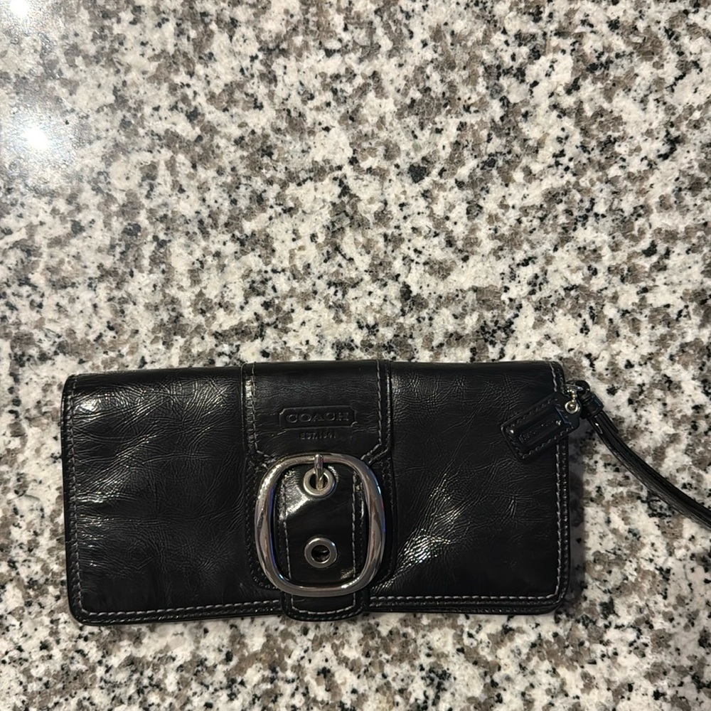 Coach leather wallet/wristlet